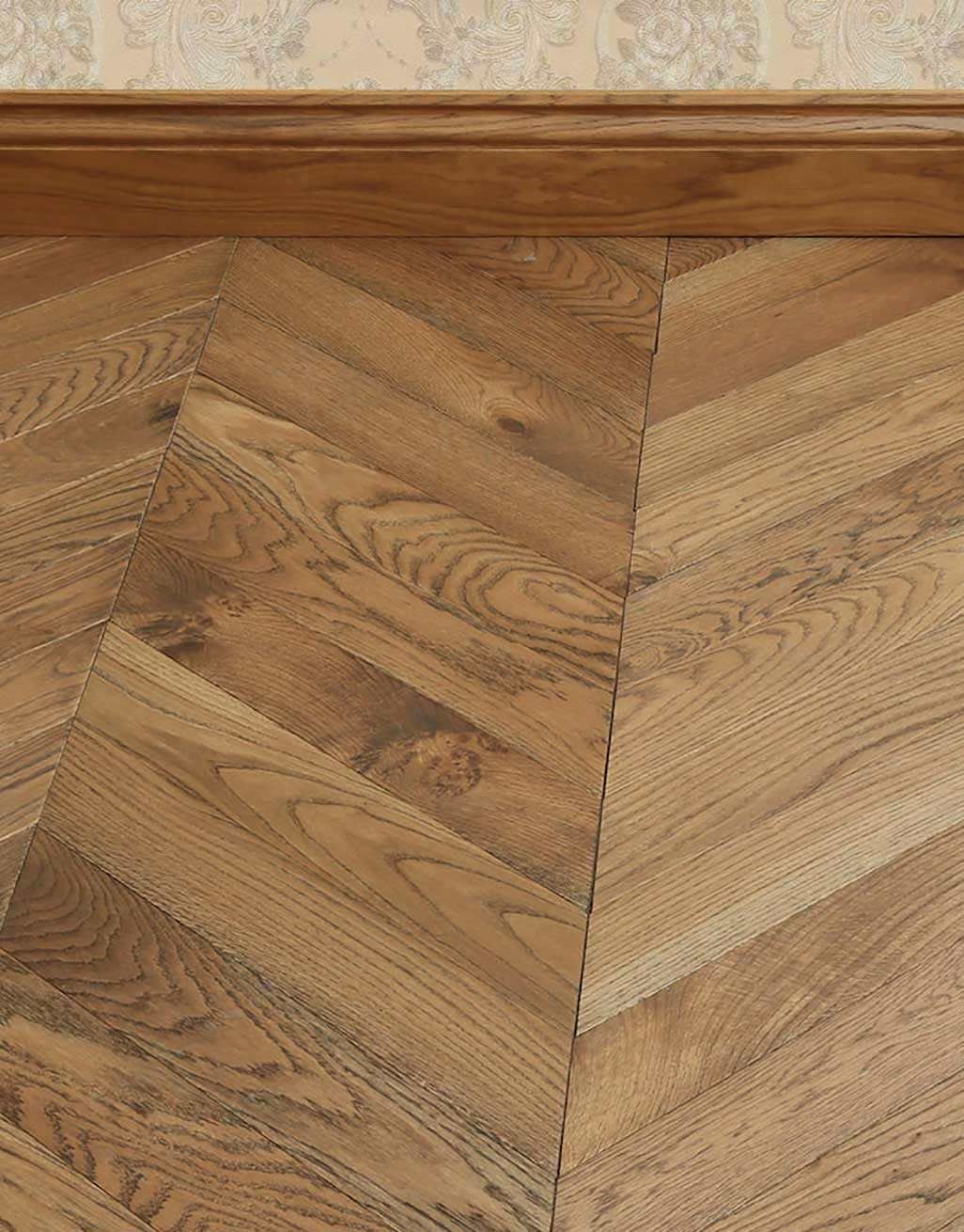 Park Avenue Chevron Georgian Oak Brushed & Oiled Solid Wood Flooring 7