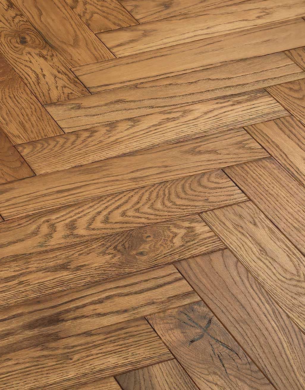 Park Avenue Herringbone Georgian Oak Solid Wood Flooring 6