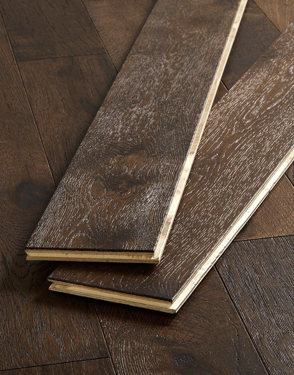 Studio Coffee Oak Brushed & Lacquered Engineered Wood Flooring 3