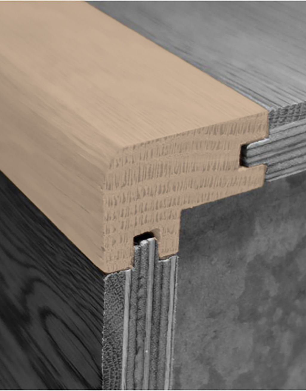 WS7 Solid Oak Flush-Fit Nosing 2