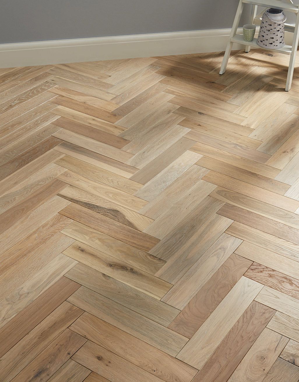 Oxford Herringbone Sandstone Oak Engineered Wood Flooring