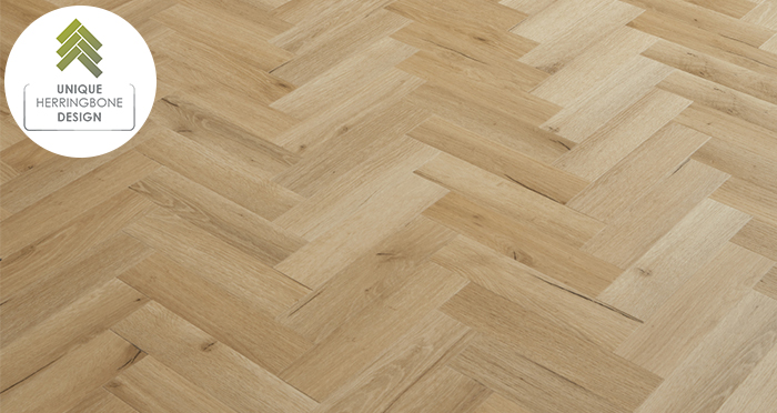 EvoCore Classic Herringbone - Oxford Light Grey Oak - Descriptive 3