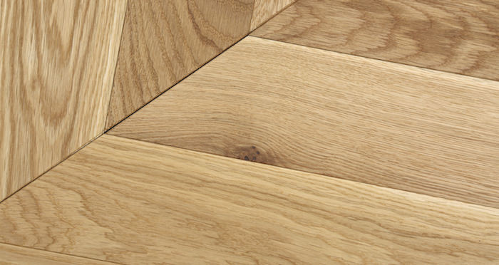 Park Avenue Chevron Natural Oak Brushed & Oiled Solid Wood Flooring - Descriptive 1