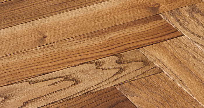 Park Avenue Herringbone Georgian Oak Solid Wood Flooring - Descriptive 2