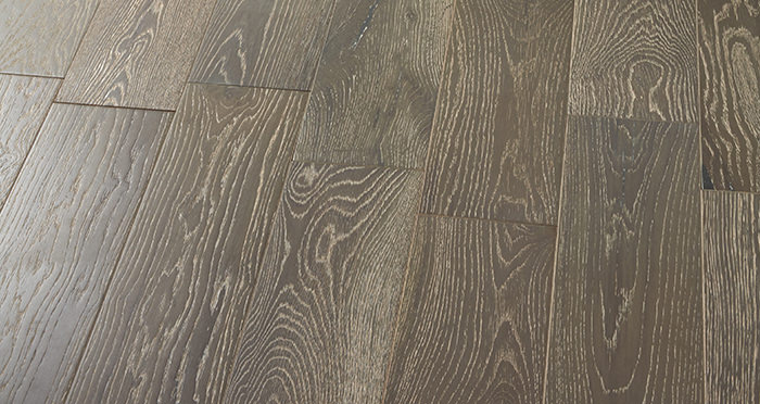 Manhattan Urban Grey Oak Brushed & Lacquered Engineered Wood Flooring - Descriptive 2