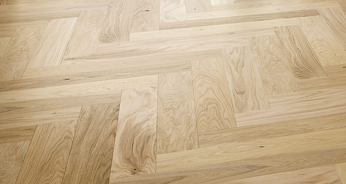 Bayswater Herringbone - Natural Oak Brushed & Lacquered Engineered Wood Flooring - Descriptive 2